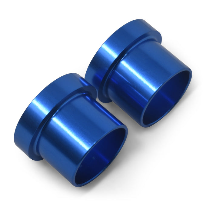 Pair -6AN To 3/8in Tube Sleeve Adapter Fitting <br> -6 AN Tube Sleeve 3/8in diameter