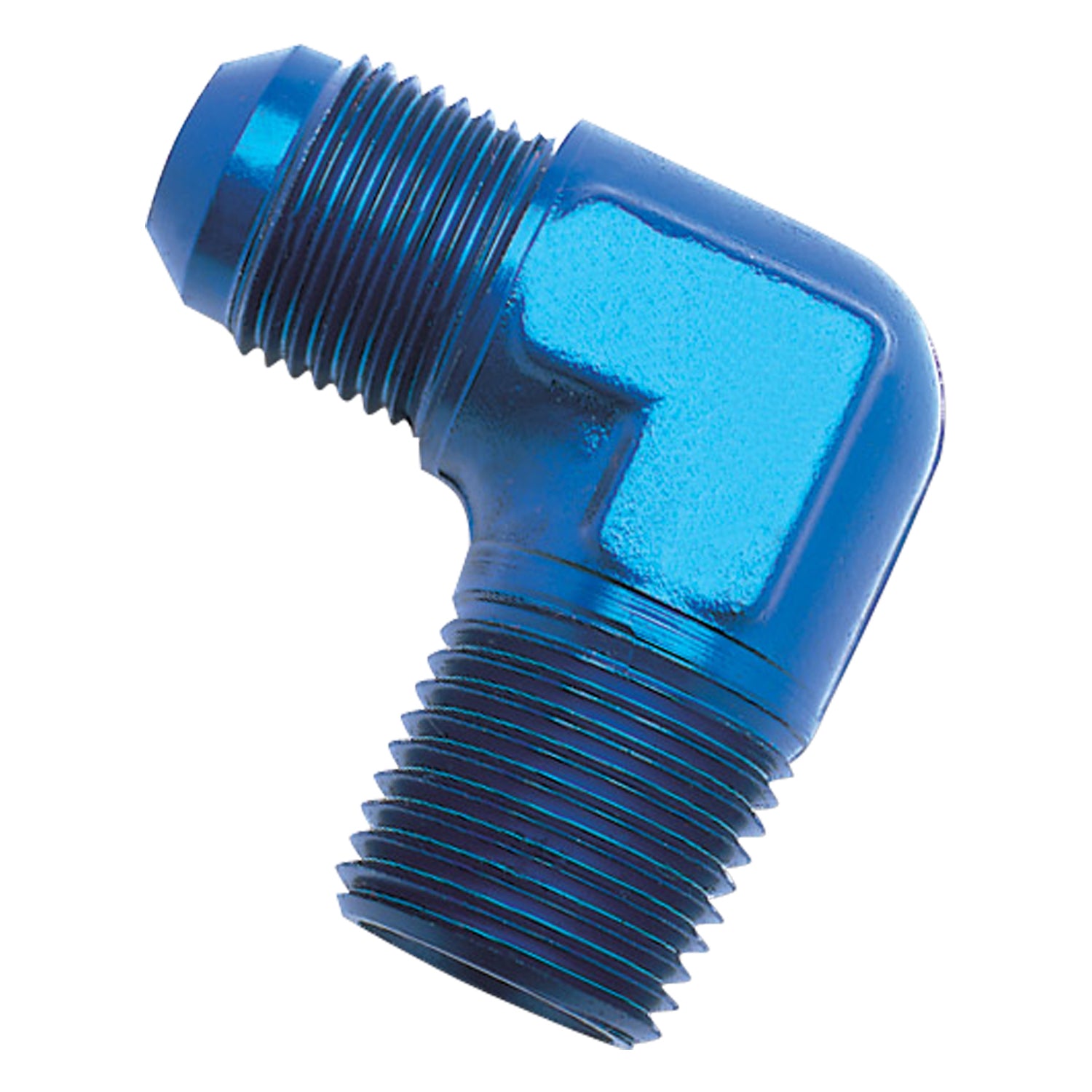 -6AN x 1/2 in NPT 90 Degree Adapter Fitting <br> Fitting Size: -6 AN x 1/2 in NPT