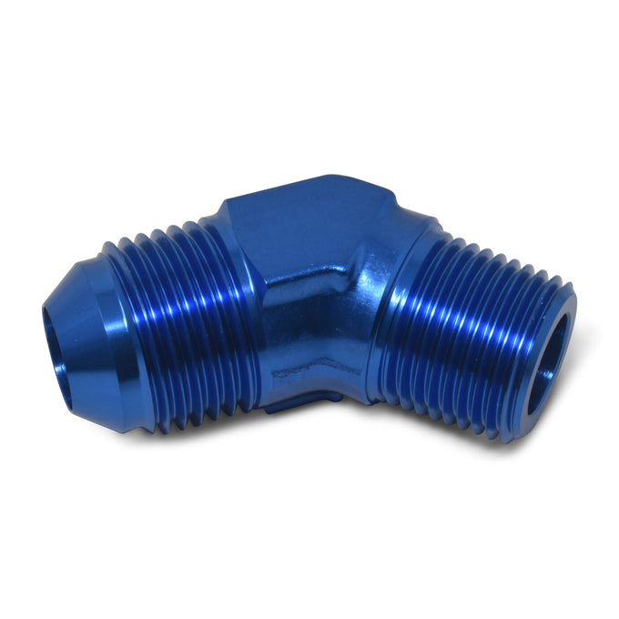 -4AN to 1/4in NPT 45 Degree Adapter <br> Fitting Size: -4 AN to 1/4in NPT