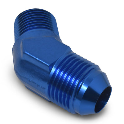 -4AN to 1/4in NPT 45 Degree Adapter <br> Fitting Size: -4 AN to 1/4in NPT