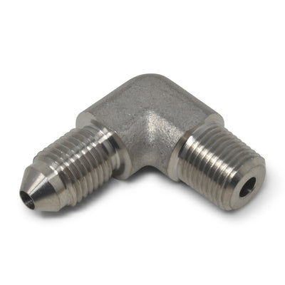 90 Degree Adapter Fitting <br> 3 AN to 1/8in 90 Degree Flare