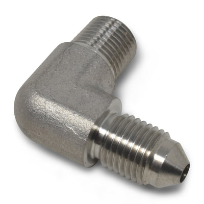 90 Degree Adapter Fitting <br> 3 AN to 1/8in 90 Degree Flare