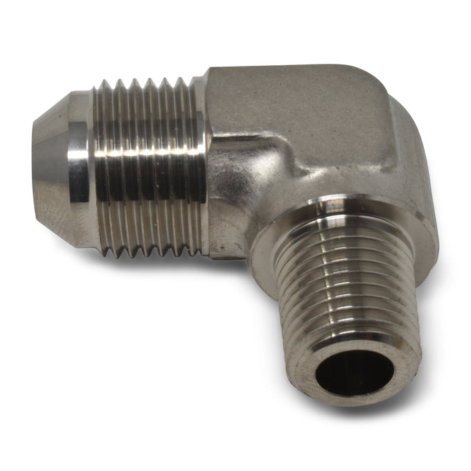 -4AN x 1/8 in NPT 90 Degree Adapter Fitting <br> Fitting Size: -4 AN x 1/8 in NPT