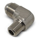 -4AN x 1/8 in NPT 90 Degree Adapter Fitting <br> Fitting Size: -4 AN x 1/8 in NPT