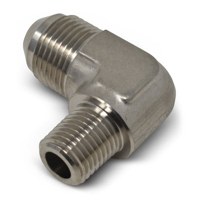 -6AN x 1/4 in NPT 90 Degree Adapter Fitting <br> Fitting Size: -6 AN x 1/4 in NPT