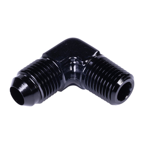 -6AN x 1/4 in NPT 90 Degree Adapter Fitting <br> Fitting Size: -6 AN x 1/4 in NPT