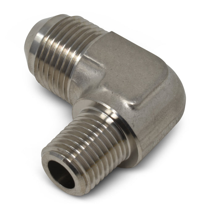 -6AN x 3/8 in NPT 90 Degree Adapter Fitting <br> Fitting Size: -6 AN x 3/8 in NPT