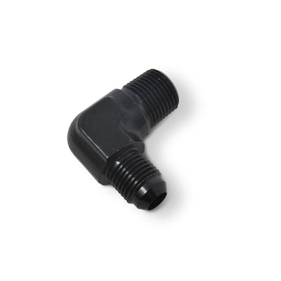 -6AN x 1/8 in NPT 90 Degree Adapter Fitting <br> Fitting Size: -6 AN x 1/8 in NPT