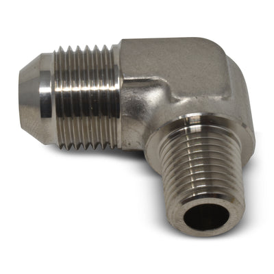 -8AN x 1/4 in NPT 90 Degree Adapter Fitting <br> Fitting Size: -8 AN x 1/4 in NPT