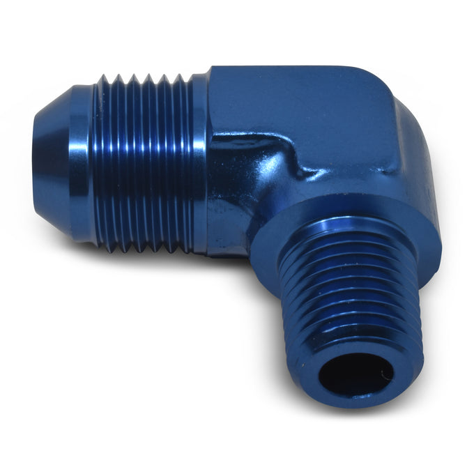 -10AN x 1/2 in NPT 90 Degree Adapter Fitting <br> Fitting Size: -10 AN x 1/2 in NPT