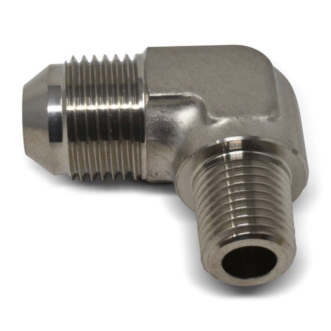 -10AN x 1/2 in NPT 90 Degree Adapter Fitting <br> Fitting Size: -10 AN x 1/2 in NPT