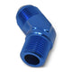 -4AN x 1/8 in NPT 45 Degree Adapter <br> Fitting Size: -4 AN x 1/8 in NPT