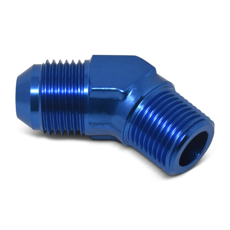 -6AN, 1/4 in NPT 45 Degree Adapter <br> Fitting Size: -6 AN, 1/4 in NPT