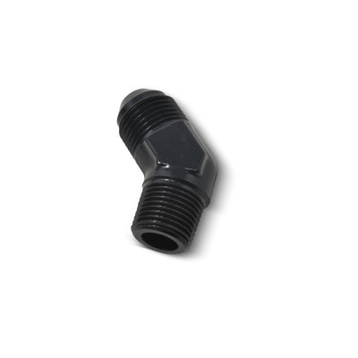 -10AN x 1/2 in NPT 45 Degree Adapter Fitting <br> Fitting Size: -10 AN x 1/2 in NPT
