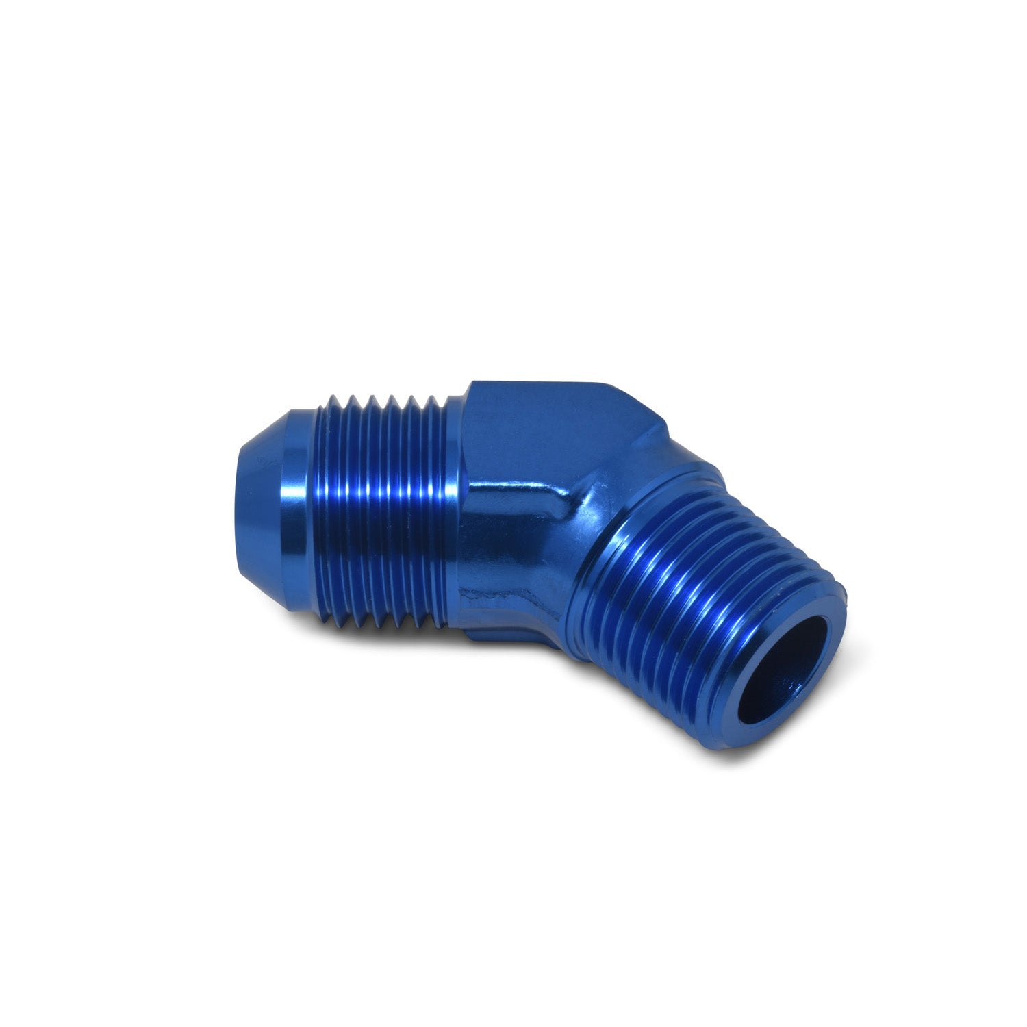 -12AN x 3/4 in NPT 45 Degree Adapter <br> Fitting Size: -12 AN x 3/4 in NPT
