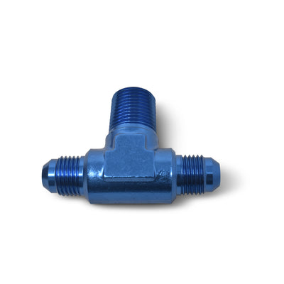 -3AN x 1/8 in NPT T Tee Adapter Fitting <br> Fitting Size: -3 AN x 1/8 in NPT