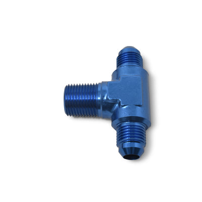 -4AN x 1/8 in NPT T Tee Adapter Fitting <br> Fitting Size: -4 AN x 1/8 in NPT