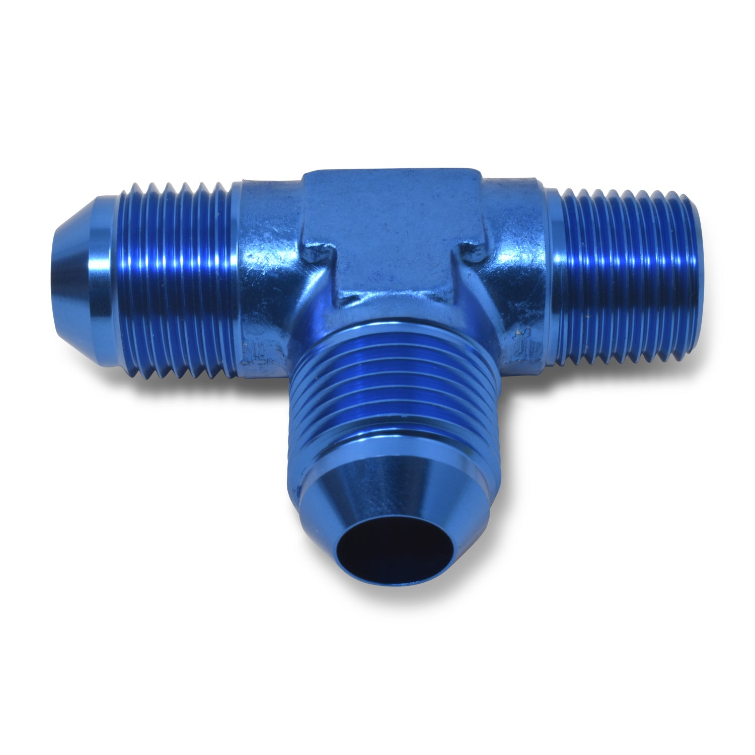 -6AN x 1/4 in NPT T Tee Adapter Fitting <br> Fitting Size: -6 AN x 1/4 in NPT