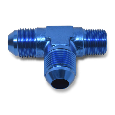 -6AN x 1/4 in NPT T Tee Adapter Fitting <br> Fitting Size: -6 AN x 1/4 in NPT