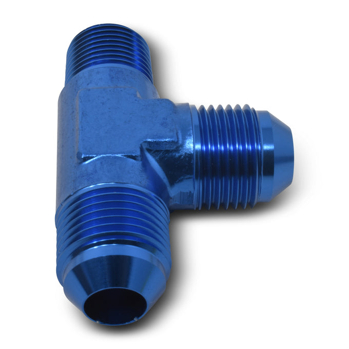 -6AN x 1/4 in NPT T Tee Adapter Fitting <br> Fitting Size: -6 AN x 1/4 in NPT