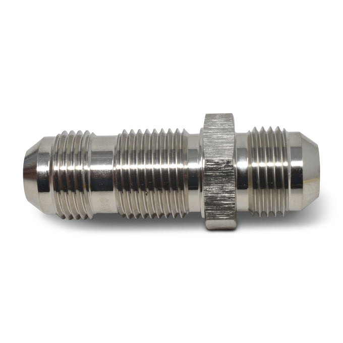 -4AN Straight Bulkhead Fitting <br> Fitting Size: -4 AN