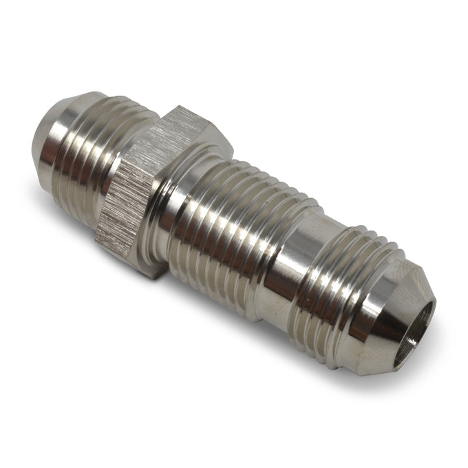 -4AN Straight Bulkhead Fitting <br> Fitting Size: -4 AN
