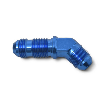 -6AN 45 Degree Bulkhead Fitting <br> Fitting Size: -6 AN