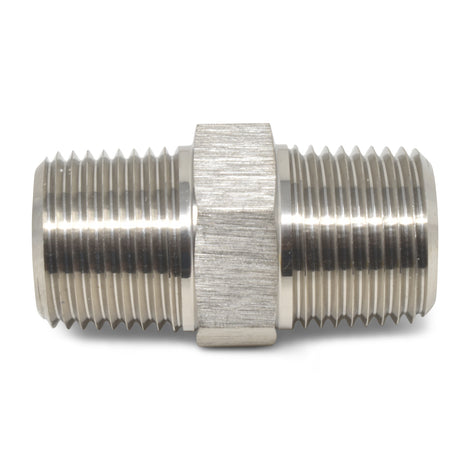 1/8 in NPT Straight Nipple Fitting <br> Fitting Size: 1/8 in NPT