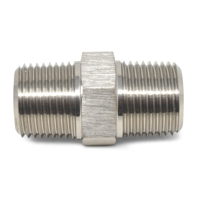 1/8 in NPT Straight Nipple Fitting <br> Fitting Size: 1/8 in NPT