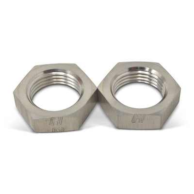 -6AN To 9/16in -18 Nut Adapter Fitting <br> -6 AN Bulkhead Nuts 9/16in -18 Thread Size
