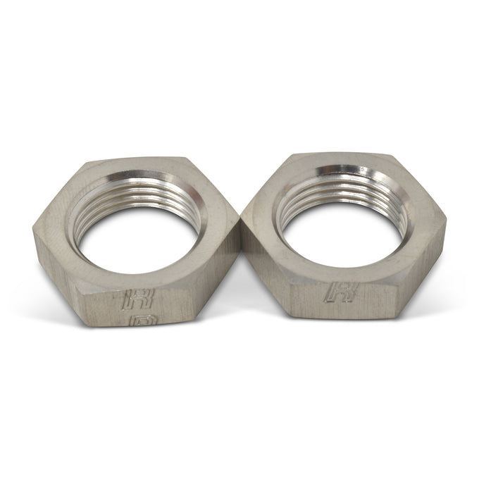 -6AN To 9/16in -18 Nut Adapter Fitting <br> -6 AN Bulkhead Nuts 9/16in -18 Thread Size