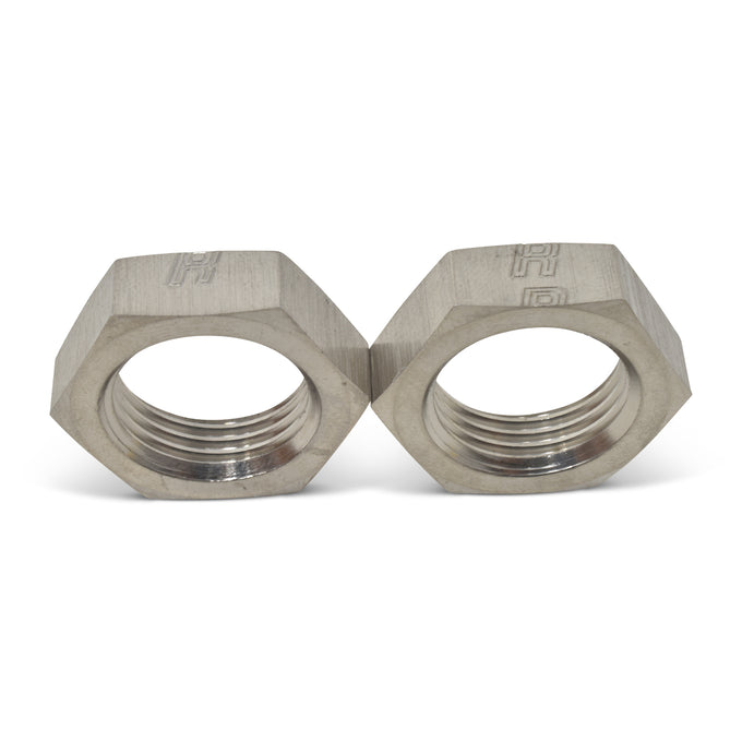 -6AN To 9/16in -18 Nut Adapter Fitting <br> -6 AN Bulkhead Nuts 9/16in -18 Thread Size