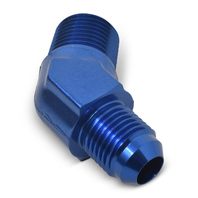 -6AN x 3/8 in NPT 45 Degree Adapter <br> Fitting Size: -6 AN x 3/8 in NPT