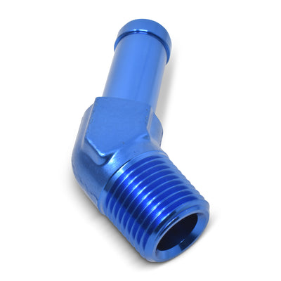 -8AN x 3/8 in NPT 45 Degree Adapter Fitting <br> Fitting Size: -8 AN x 3/8 in NPT