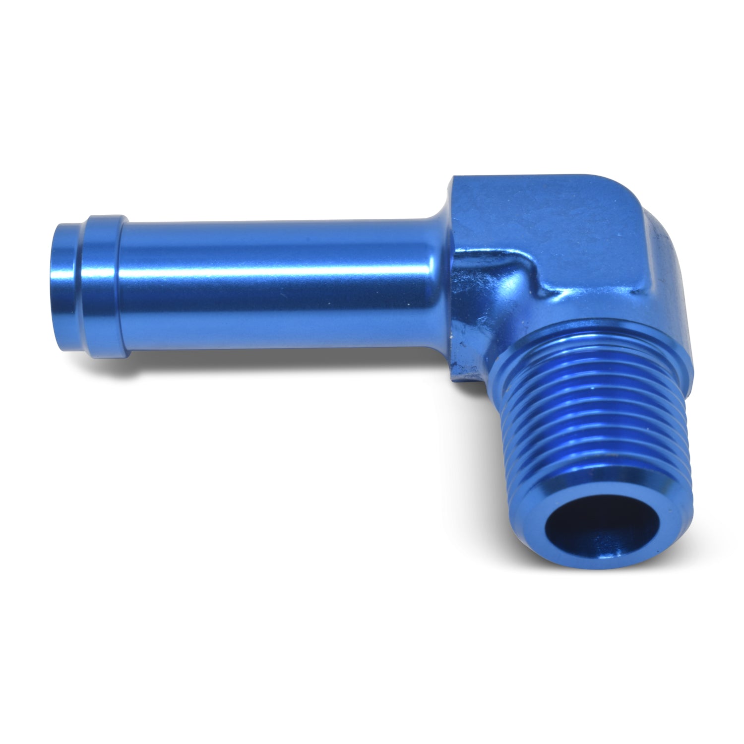 -8AN x 3/8 in NPT 90 Degree Adapter Fitting <br> Fitting Size: -8 AN x 3/8 in NPT