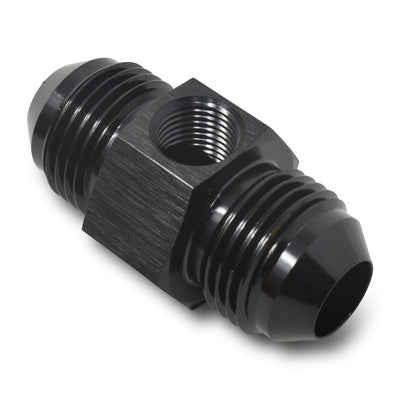 -8 An Union W/1/8in Npt Pressure Port Blk Anodize <br> Universal application