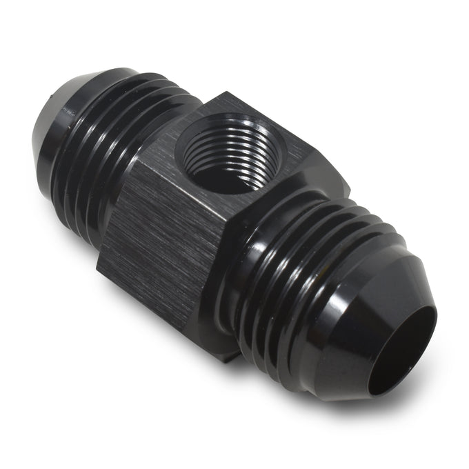 -8 An Union W/1/8in Npt Pressure Port Blk Anodize <br> Universal application