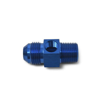 -6AN x 3/8 in NPT Straight Fuel Psi Adapter <br> Fitting Size: -6 AN x 3/8 in NPT