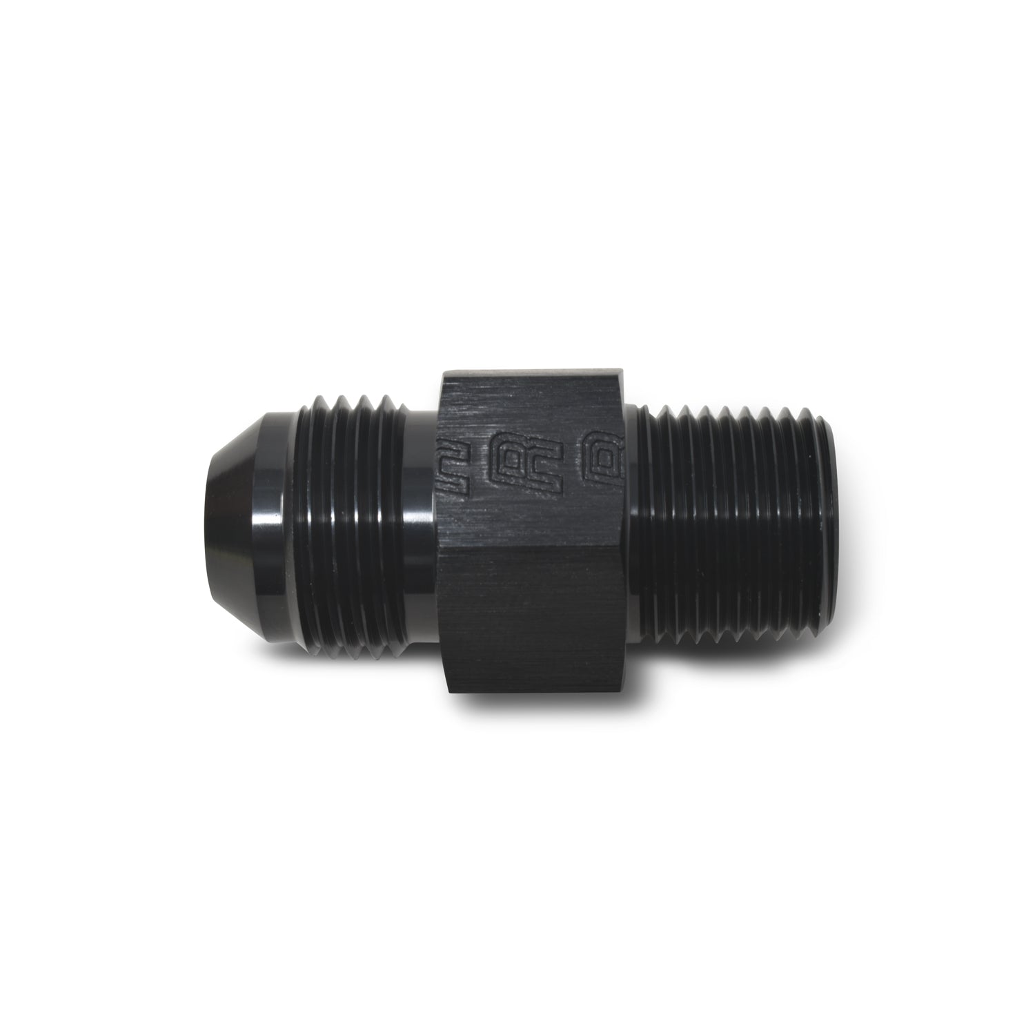 -6AN, 3/8 in NPT Straight Fuel Psi Adapter <br> Fitting Size: -6 AN, 3/8 in NPT