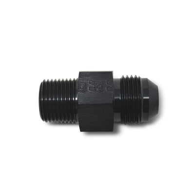 -6AN, 3/8 in NPT Straight Fuel Psi Adapter <br> Fitting Size: -6 AN, 3/8 in NPT