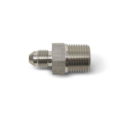 -6AN x 1/2 in NPT Straight Adapter <br> Fitting Size: -6 AN x 1/2 in NPT