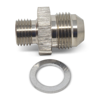 -6AN, 12mm x 1.5 Straight Adapter Fitting <br> Fitting Size: -6 AN, 12mm x 1.5