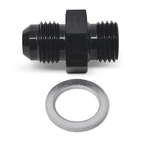 -6AN, 12mm x 1.5 Straight Adapter Fitting <br> Fitting Size: -6 AN, 12mm x 1.5