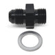 -6AN, 12mm x 1.5 Straight Adapter Fitting <br> Fitting Size: -6 AN, 12mm x 1.5