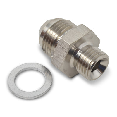 -8AN, 16mm x 1.5 Straight Adapter Fitting <br> Fitting Size: -8 AN, 16mm x 1.5