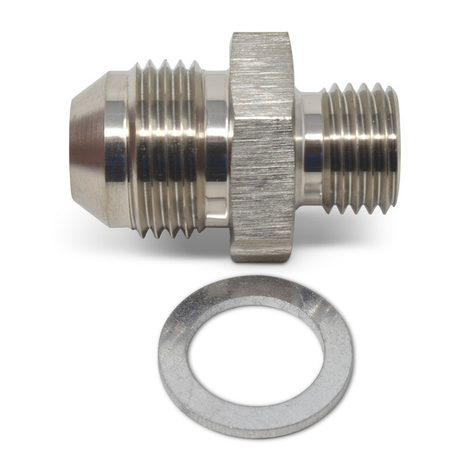-8AN, 18mm x 1.5 Straight Adapter Fitting <br> Fitting Size: -8 AN, 18mm x 1.5