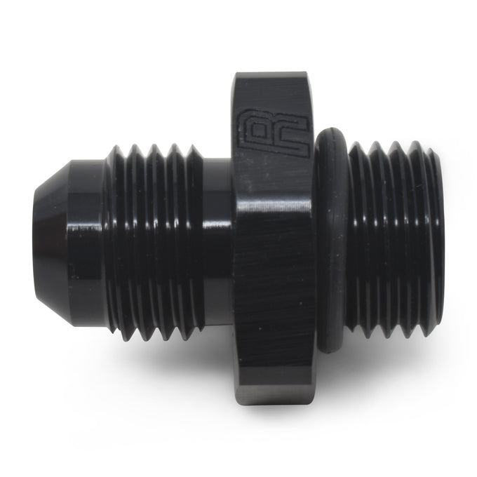 -6AN to -6AN Radius Port Adapter <br> Fitting Size: -6 AN Flared Male x -6 AN Port Male