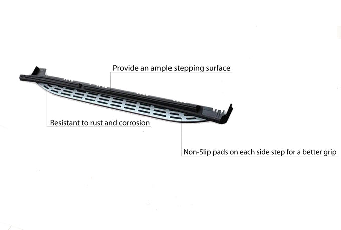OEM Replica Running Boards <br>20-24 Mercedes-Benz GLS450, 20-24 GLS580, X167 Chassis
