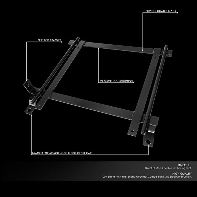 Driver and Passenger Sides Racing Seat Brackets<br>92-95 Honda Civic 94-01 Acura Integra