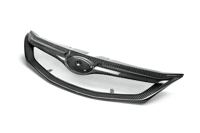 STI-style carbon fiber front grille <br> 2008-2010 Subaru Impreza WRX STi